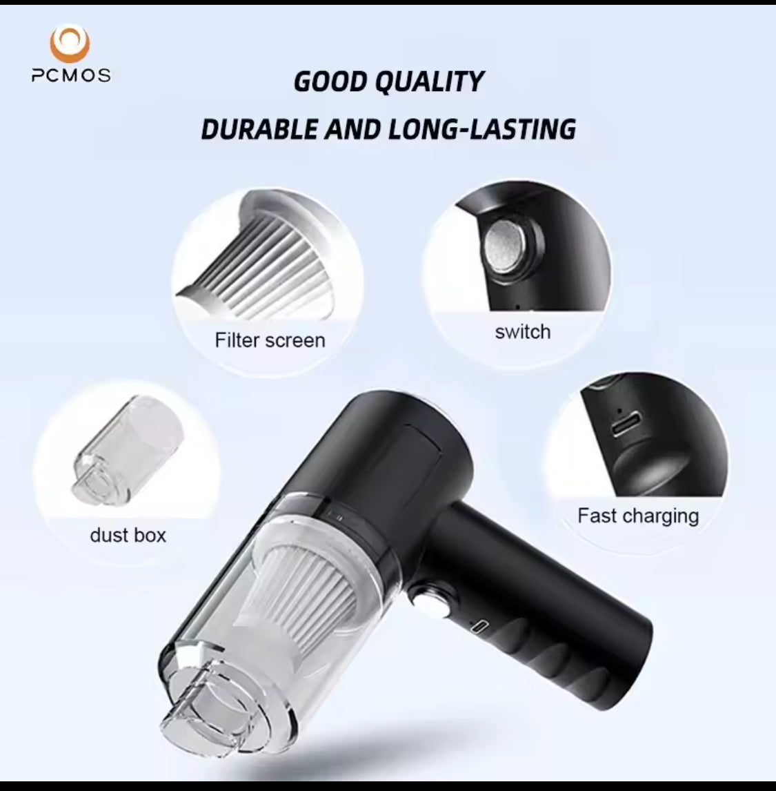 Rechargeable Handheld Car Vacuum